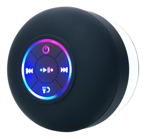 Peorpel Altavoz Ducha Bluetooth Luz Color Inalambrico 5.0