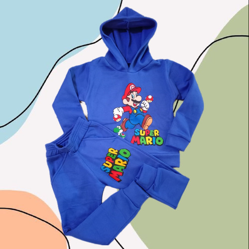 Conjunto Deportivo Para Niño Super Mario Suéter Mono 