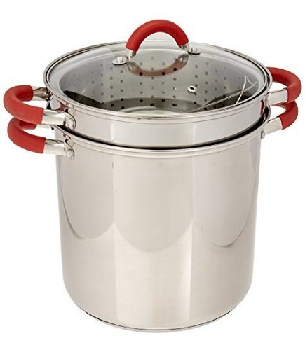 Olla Pasta Multifunción Acero Inoxidable 12 Qt - Excelsteel