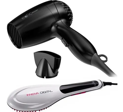 Secador De Pelo Gama Eolic Pocket Cepillo Innova Digital