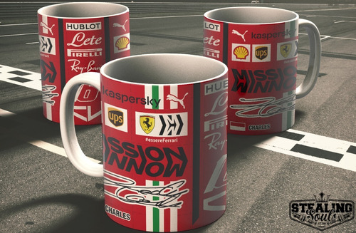 Imagen 2 de 3 de Taza De Porcelana Fierrera - Charles Leclerc #04 | Formula 1