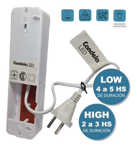 Luz De Emergencia Led 220v Potente Con Batería Recargable 4w