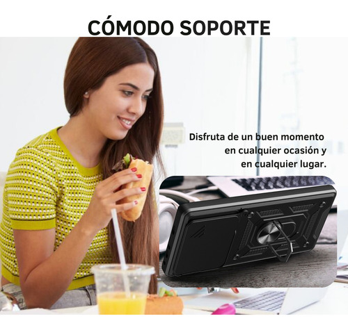 J Funda Para Redmi Note Poco Case Shock + Mica Cristal