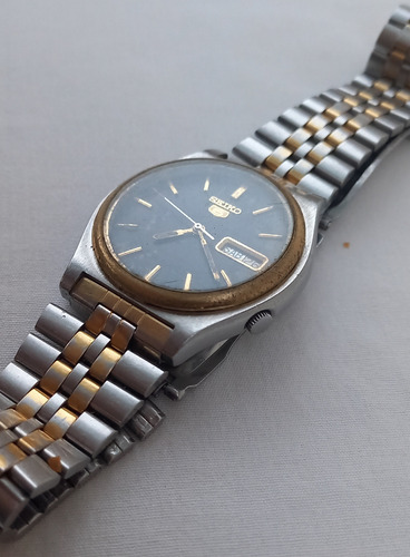 Seiko 5 Automatico 7009-3180 Plateado Plateado Negro (Usado)
