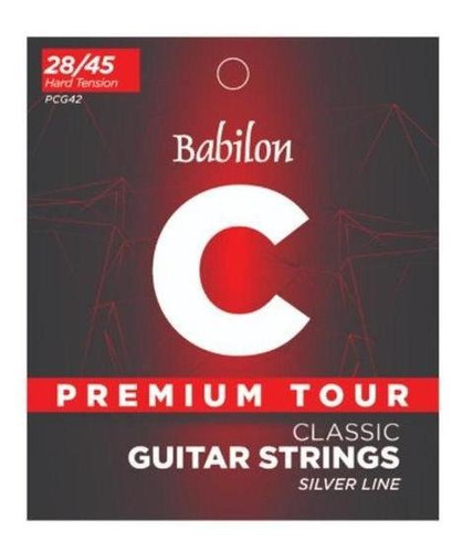 Jgo. De Cuerdas Para Guitarra Clásica (.028-.045) Plata Babi