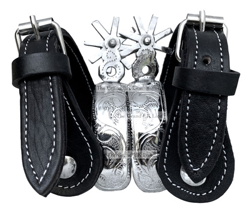 Espuelas Charras Finas Design W24 Adulto Correas Incluidas 