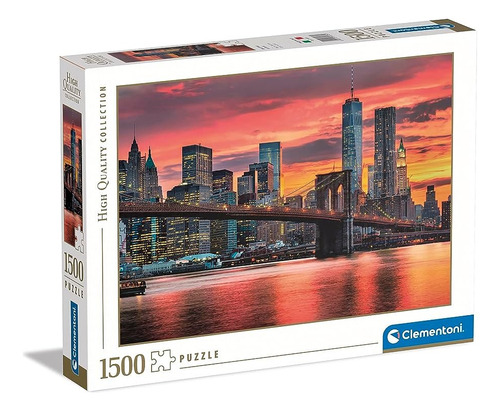 Puzzle 1500 Piezas Clementoni - East River At Dusk