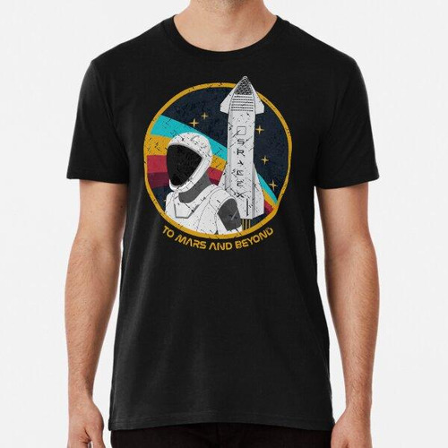 Remera Emblema Vintage De Spacex Algodon Premium