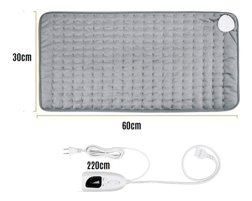 Imagen 2 de 3 de Fomentera Eléctrica 30x60cm Manta Térmica Masajes Spa Tienda