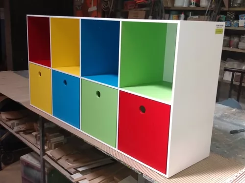 Organizador Porta Juguetes Infantil Repisa De 6 Cubiculos