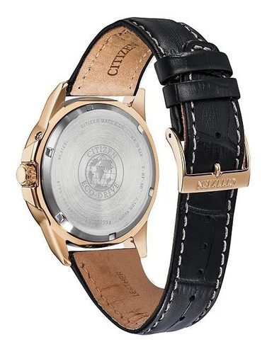 Imagen 3 de 7 de Citizen World Time Black Dial Gold Tone Bx1003-08e Dcmstore
