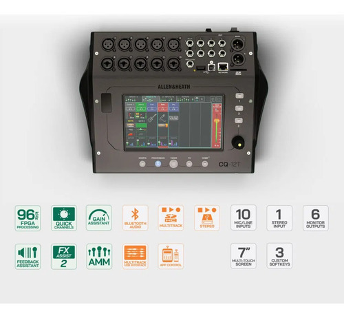 Mezcladora Allen & Heath Cq-12t 12 Canales Digital