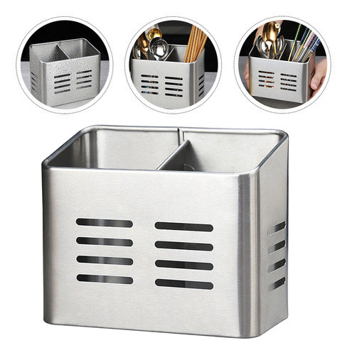 Dispensador I, Recipiente, Aço Inoxidável, Suporte