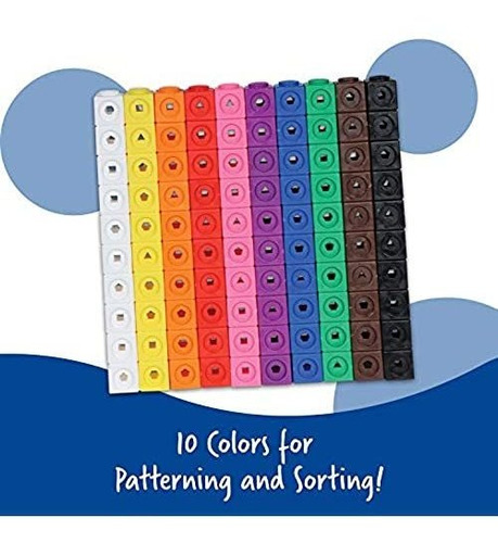 Learning Resources Mathlink Cubos, Juego De 100 Unidades