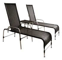 Comprar 2 Espreguiçadeiras E Mesa Catar Em Alumínio Para Piscina