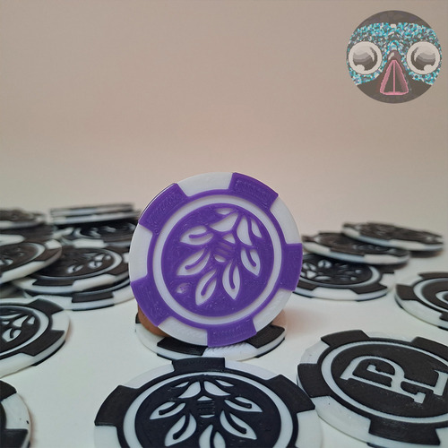 500 Fichas De Casino Personalizadas - Impresión 3d