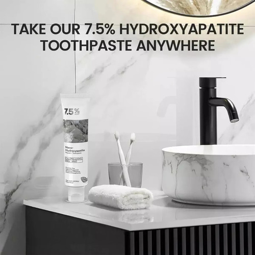 Dentífrico Reparador Nano Hidroxiapatita, 2 Pieza