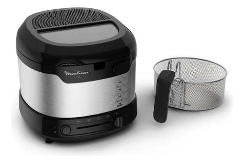 Fritadeira Moulinex Uno M inox 1.8L em aço inoxidável