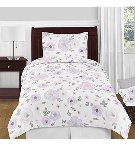 Sweet Jojo Designs Lavender Purple, Pink, Gray And White Sha