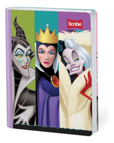 Cuaderno Cosido Cuadriculado 100h Villanas Disney Unidad