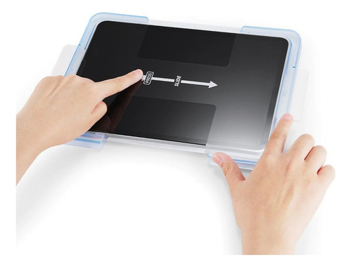 Imagem 4 de 9 de Pelicula Original Spigen iPad Air 10,9 20/21 Glas.tr Ez Fit