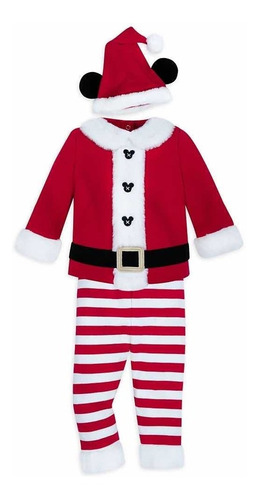 Imagen 1 de 8 de Santa Claus Papa Noel Disfraz Enterizo Bebé 12-18 Mes Disney