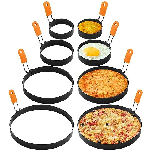 Juego De 8 Anillos Para Huevos, Molde Para Panqueques, Anill