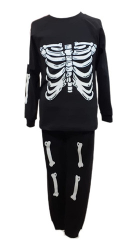 Pijama De Niños Esqueleto Brilla En La Oscuridad Disfraz