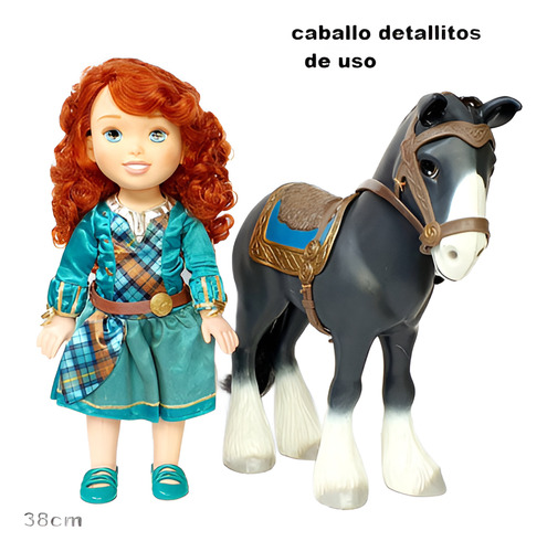 Disney Merida Con Caballo Angus (Usado)