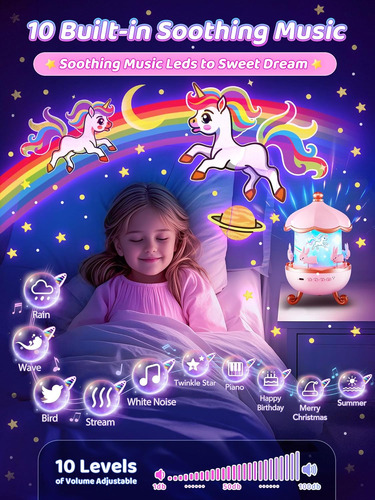 Luz Nocturna Proyector De Estrellas Con Control Remoto Para