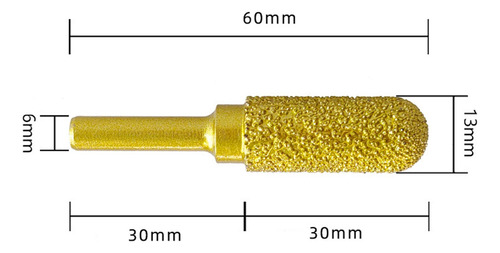 Broca De Fresa Para Pulir Diamante, Herramienta 13mm