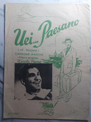 Imagen 2 de 10 de Antiguas Partituras De Música Italiana. Lote De 6. Ian 482