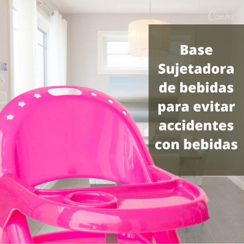 Silla Periquera De Bebe Para Comer Promeyco Plegable Sillita Color Azul