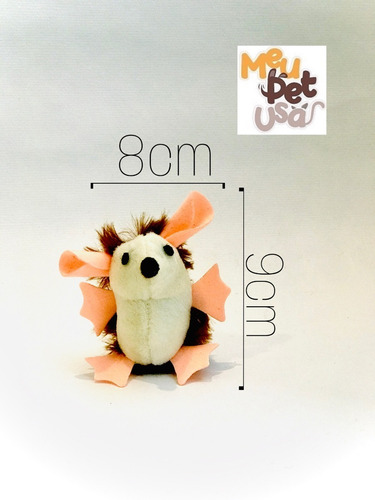 Imagem 4 de 5 de Brinquedo Para Gato Pelúcia Ouriço Brilhante Jambo C/ Catnip
