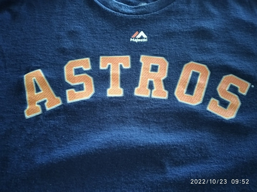 Imagen 3 de 8 de Camiseta Majestic Astros- Houston José Altuve 27 Beisbol Mlb