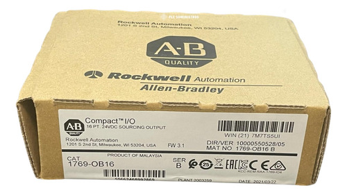 Allen-bradley 1769-ob16 Compactlogix Módulo De Salida