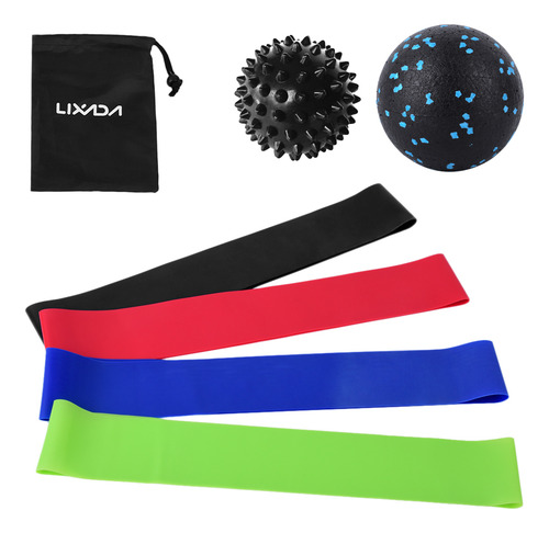 Set De Bandas Resistance Loop Y Pelota Con Puntas Para Gimna