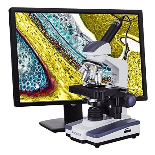 Microscopio Monocular De Compuestos Digital,40x-2500x.
