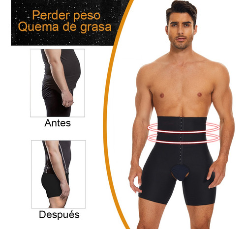 Shorts Fajas Reductora Para Hombre Body Shaper Calzoncillos
