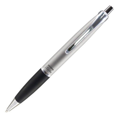 Zebra Bolígrafo Retráctil Kizoku Rt 1,0 Mm Estuche 1 Pieza Plateado Negro