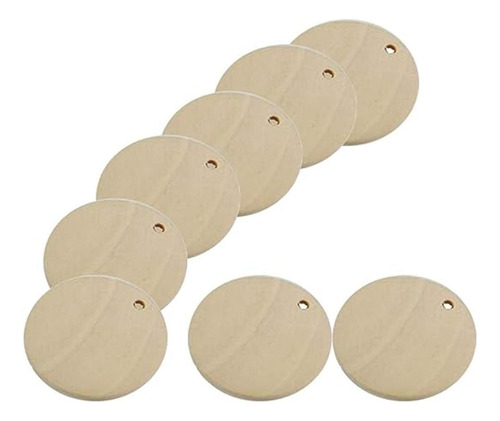 50pcs Natural Wood Circles Unfinished Round Wood Slices