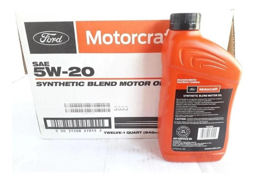 Aceite De Motor Motorcraft Semi Sintetico 5w20