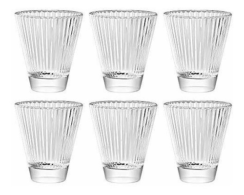 Barski European Glass - Vasos Dobles Antiguos Con Diseño Exc