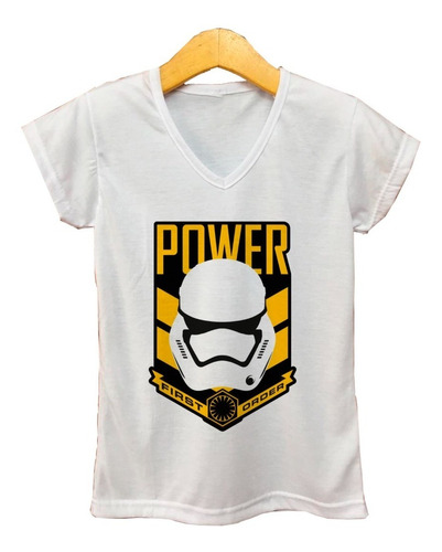Remera Mujer Escote V - Star Wars First Order