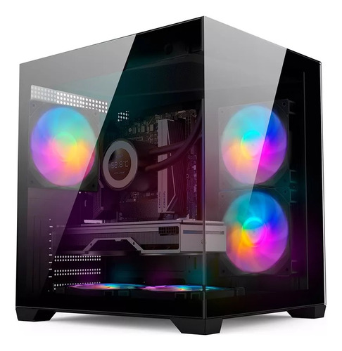 Gabinete Gamer Sentey A5 Micro 5 Coolers Rgb Negro