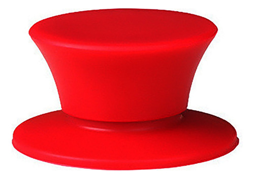 Perilla Pomo Silicon Tapa Olla Cocina Resistente Calor Rojo
