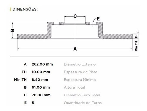 Imagem 5 de 5 de Kit Pastilha + Disco Dianteiro Para E Traseira Para I30 2010