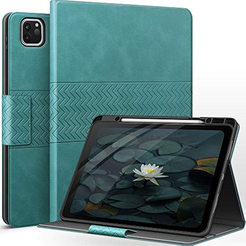 Auaua iPad Pro 12.9 Case 2021/2020/2018 With Pencil Holder, 