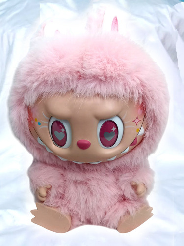 Labubu Rosa Corazón Zimomo Colección 38 Cm Calidad 1:1