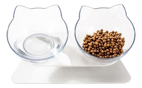 Cuenco De Comida Para Gatos Inclinado 15°, Cuenco Básico Par